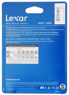 LEXAR 4GB SDHC DIGITAL CAMERA FLASH MEMORY CARD NEW  