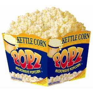 Popz Kettle Corn Microwave Popcorn 4.12 Ounce Tubs (6 Tubs in a Case 