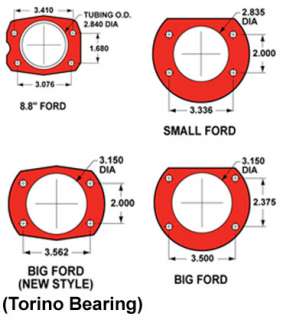 Ford 8.8 Rear Disc Brake Conversion Kit Small Bearing  