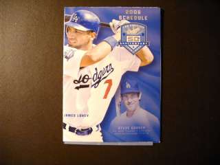 Los Angeles Dodgers 2008 pocket schedule   Coca Cola  