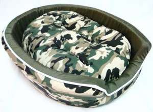 GREEN CAMOUFLAGE DOG BEDS MAT for PETS Dog Cat LARGE  