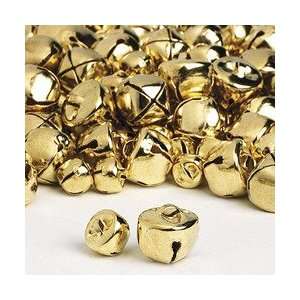   of 200 Small Gold Jingle Bells Christmas Craft Project