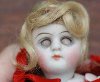 Kestner Antique All Bisque Doll House Doll 5 Open Close Eyes  