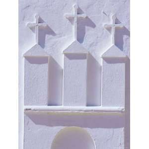 Detail of Three Crosses, Sant Josep De Talala Church, Ibiza, Balearic 