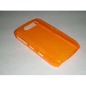  (ORANGE) Transparent Crystal Clear Plastic Back Cover Protector 