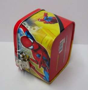 Marvel Comic Spiderman Lock Coin Bank Money Pot D  