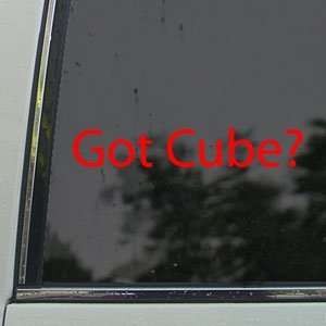  Got Cube? Red Decal Nissan Cube Car Truck Window Red 