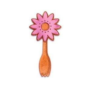 Pink / Orange Flower Spoon Cupcake Toppers   24 Picks   Eligible for 
