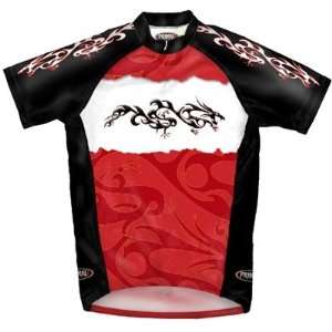 Primal Wear Mens Tribal Dragon Original Short Sleeve Cycling Jersey 