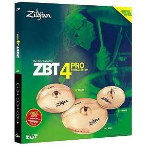   ZBT 4 Pro Cymbal Package (with Free 18 Inch ZBT Crash and Cymbal Bag