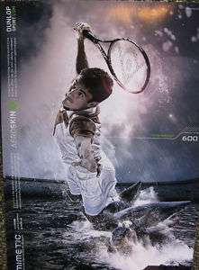 Tommy Robredo Dunlop Tennis Racquet Poster Biometic  
