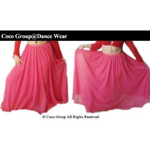  Belly Dance Chiffon Skirt (Pink) 