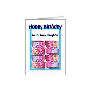 Birth Daughter Birthday with Colorful Gifts Card Health 