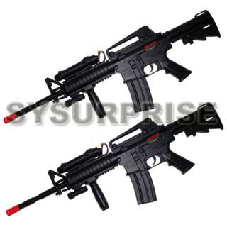 2x Wholesale Lot Electric M4 M16 Carbine RIS Airsoft Rifle Gun M06A1 