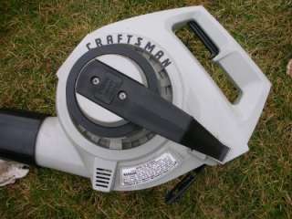 CRAFTSMAN ELECTRIC BLOWER WITH VACUUM ATTACHMENT. YARD LEAVES. NICE 