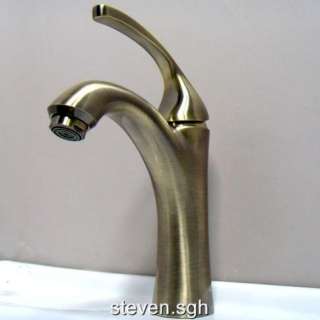 Antique Brass Bathroom Basin Faucet Mixer Tap A520  