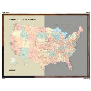  Detailed United States Cut Out Style Map by Tackamap 