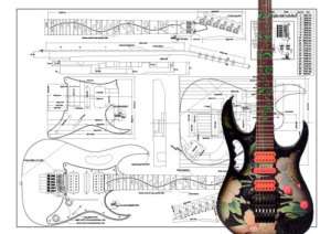 Ibanez JEM® Full scale Electric Guitar Plan  