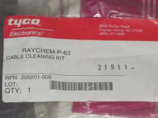 TYCO ELECTRONICS RAYCHEM P 63 CABLE CLEANING KIT NIB  