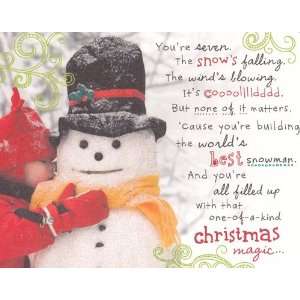 Greeting Card Christmas Taylor Swift #80 Youre Seven, the Snows 