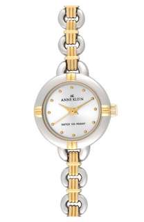 AK Anne Klein Round 2 Tone Bracelet Watch  