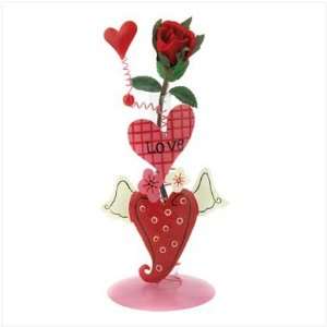   Playful Romance Bud Floral Flower Vase Valentines Day