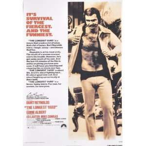 Burt Reynolds   The Longest Yard   Autographed 27x40 Movie Poster
