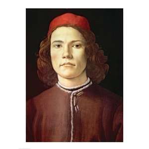 Portrait of a Young Man, c.1480 85 HIGH QUALITY MUSEUM WRAP CANVAS 