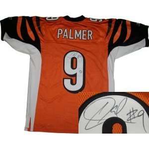 Carson Palmer signed Cincinnati Bengals Reebok Authentic Orange Jersey