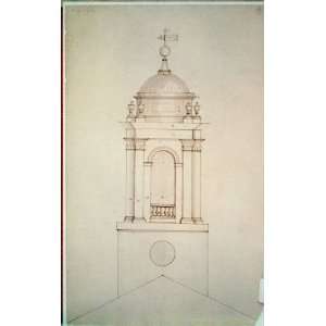   Cupola elevation,Charles Bulfinch,architect,1810 1832