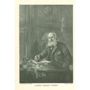    1892 Print French Musician Charles Francois Gounod 