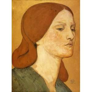  Hand Made Oil Reproduction   Dante Gabriel Rossetti   32 x 