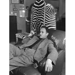  Studio Head Darryl F. Zanuck Relaxing with Cigar in Front 