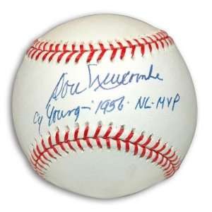 Don Newcombe Autographed Baseball with CY YOUNG   1956   NL MVP 