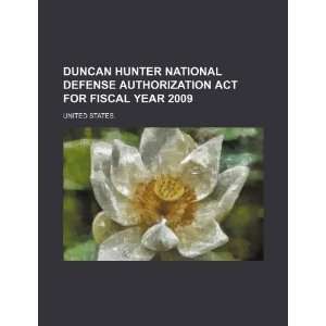  Duncan Hunter National Defense Authorization Act for 