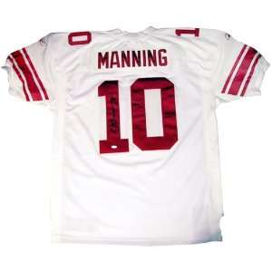 Eli Manning Signed Auth. Reebok White Giants Jersey