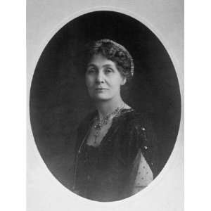 Formal Portrait of Emmeline Pankhurst, a Leader of the Womens 