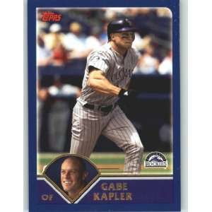  2003 Topps #563 Gabe Kapler   Colorado Rockies (Baseball 