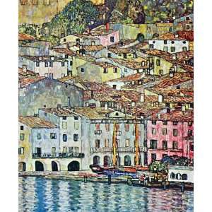  Malcena at the Gardasee by Gustav Klimt,16 x 20 Canvas 