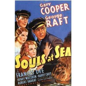   Poster 27x40 Gary Cooper George Raft Henry Wilcoxon