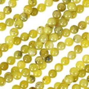  6mm Round Olive Jade Gemstone Beads Arts, Crafts & Sewing