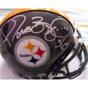 Jerome Bettis autographed Pittsburgh Steelers mini helmet
