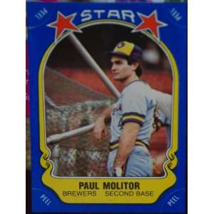  1981 Fleer All Star Sticker Paul Molitor #82 Milwaukee 