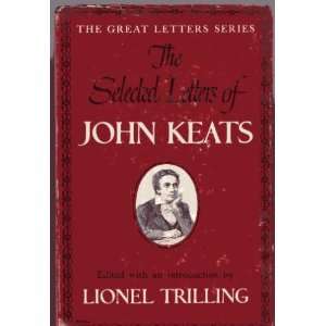   Keats (The Great Letters Series) John Keats, Lionel Trilling Books
