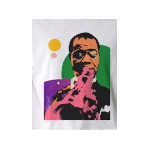 Louis Armstrong   Pop Art Graphic T shirt (Mens XLarge)