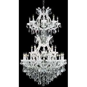 Maria Theresa Collection 34 Light 56ö White Grand Entryway Crystal 