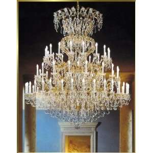Maria Theresa Chandelier, BB 900 72, 73 lights, 24Kt Gold, 84 wide X 