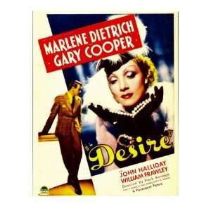  Desire, Gary Cooper, Marlene Dietrich on Midget Window 