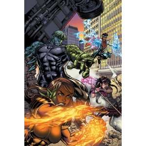   Cover Hulkling and Wiccan by Michael Ryan, 48x72