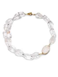 Janna Conner   Rock Crystal & Crystal Druzy Necklace